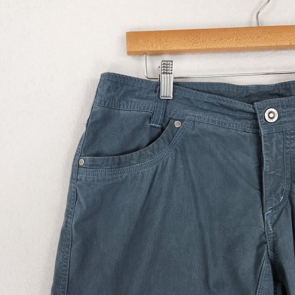 Kuhl Shorts Womens 12 Blue Cargo Bermuda UPF 50 Splash 11" Hiking Outdoor Casual - Picture 2 of 14